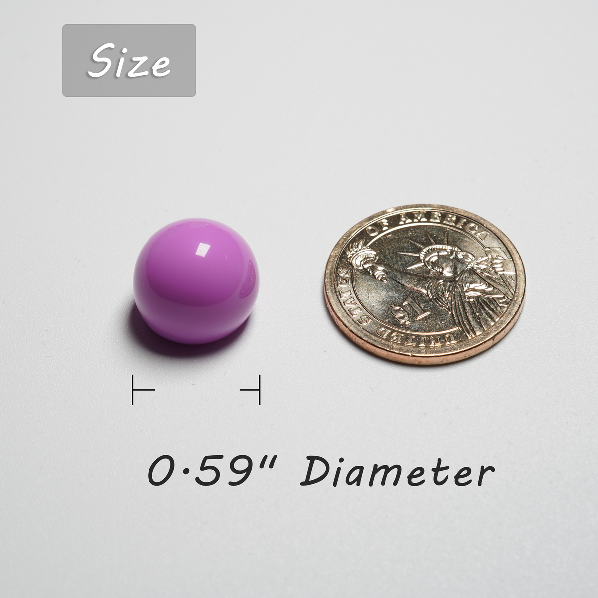 Ball Shaped Little Strong Refrigerator Heavy Duty Magnets 20 Pack - Colorful Mini Magnets for Whiteboard, Locker, Calendar, School, Kitchen - Cute Glossy Resin Magnets for Notes, Photos,Organizing